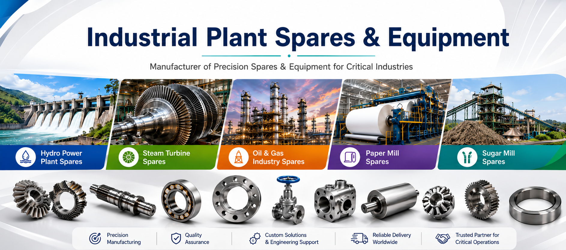 OP Engineering Group industrial equipment and rotary kiln spares