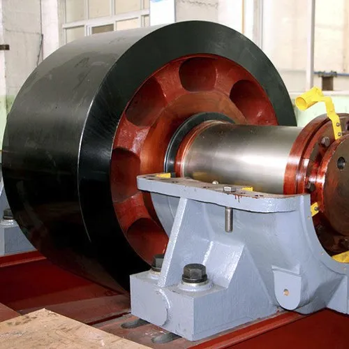 500 TPD cooler support roller for DRI coal based sponge iron plant manufacturing by OP Engineering Group Ghaziabad India