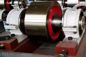 50 TPD kiln support roller solid type with shaft ready stock manufacturing by OP Engineering Group Ghaziabad India