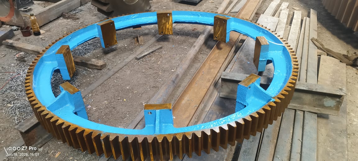 Kiln tyre manufacturing for rotary kiln and sponge iron plant by OP Engineering Group Ghaziabad India