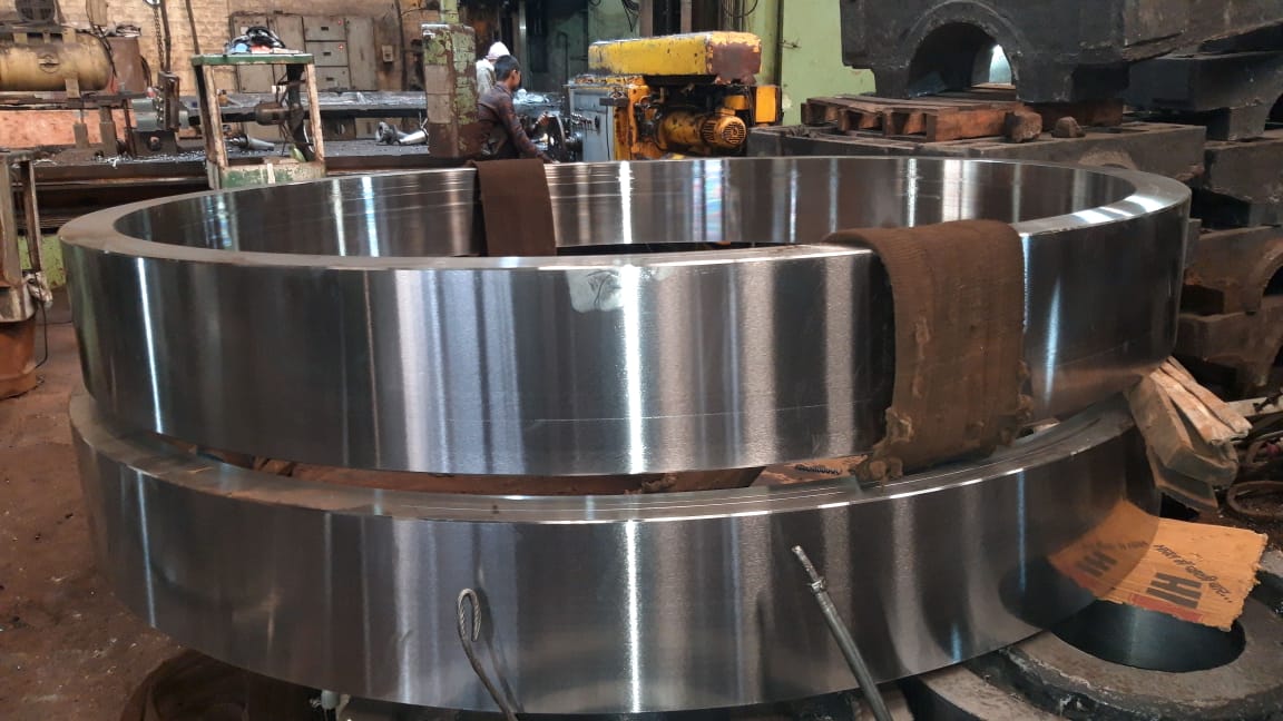 900 TPD rotary kiln tyre manufacturing and exporting by OP Engineering Group Ghaziabad India