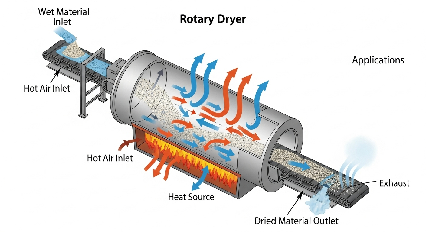 Rotary Dryer Burner Heating System for Industrial Drying by OP Engineering Group