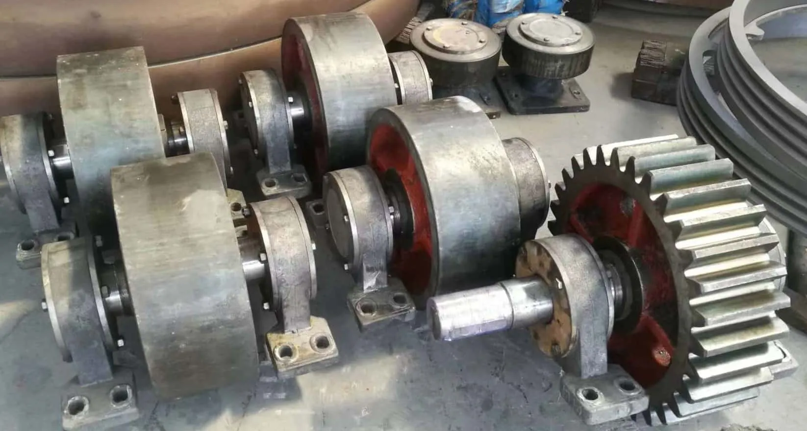 Rotary Dryer Drive System Motor and Gearbox by OP Engineering Group