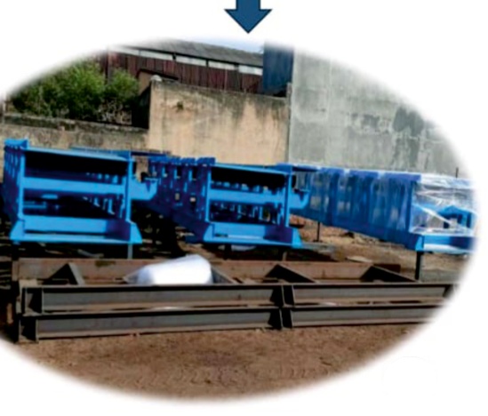 Cooling bed roller table - representative material handling equipment